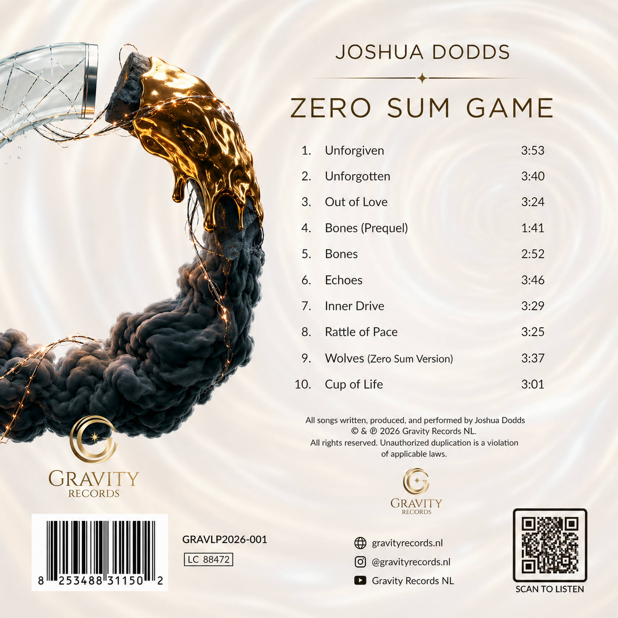 Zero Sum Game back cover art